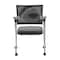 Boss Black Mesh Training Chair with Pewter Frame, PK2 B1806P-BK-2 - alternate 3